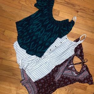 Set of 3 Rompers & a blouse